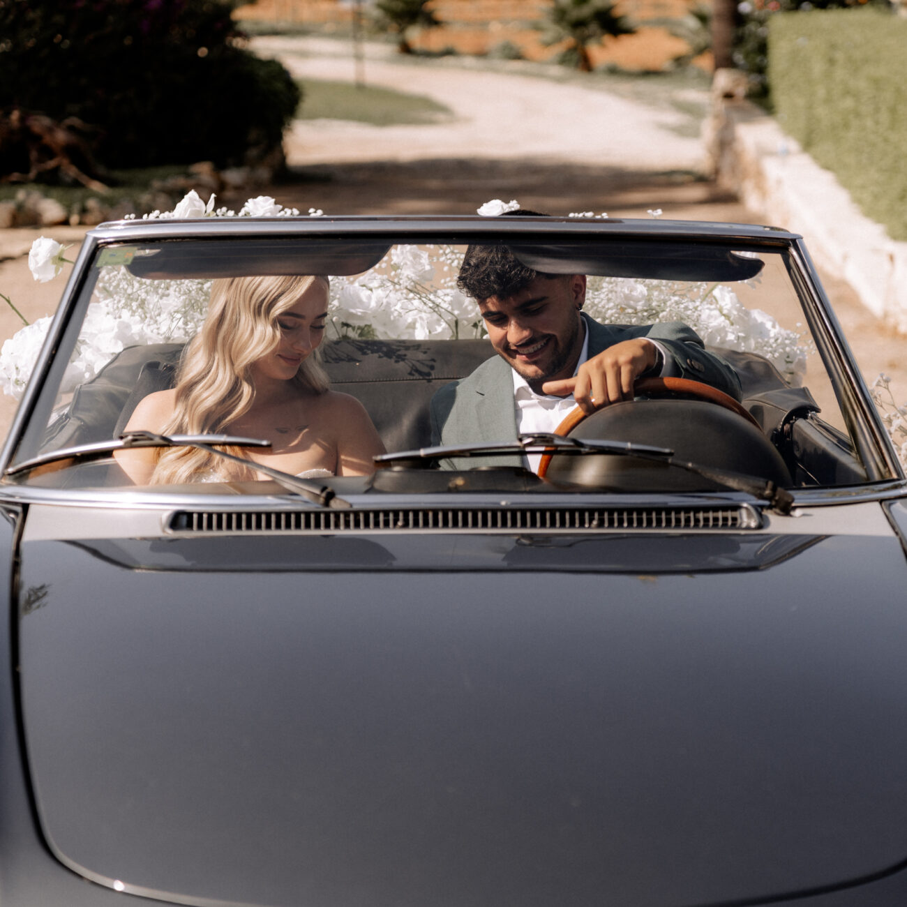 Oldtimer Hochzeitspaar